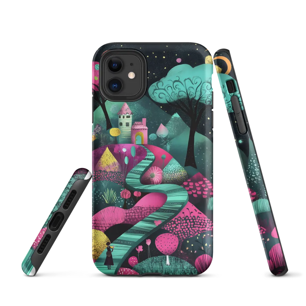 Whimsical Journey through Colorful Lands | Phone Case |  11 | Tough Case | Matte