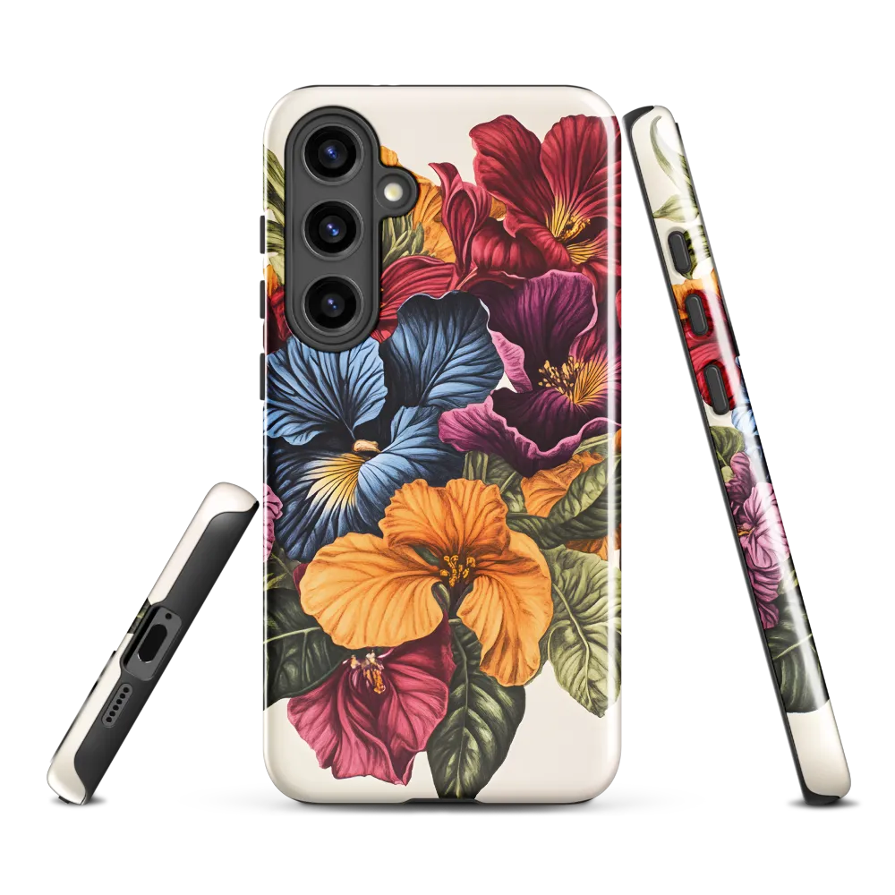 Floral Symphony in Color | Phone Case |  S24 Plus | Tough Case | Glossy