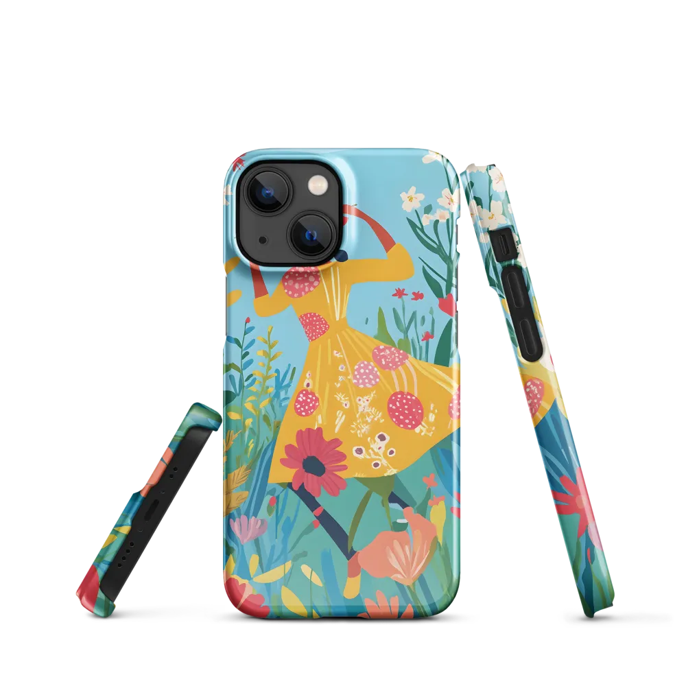 Dancing Among Blossoms | Phone Case |  13 Mini | Snap Case | Glossy