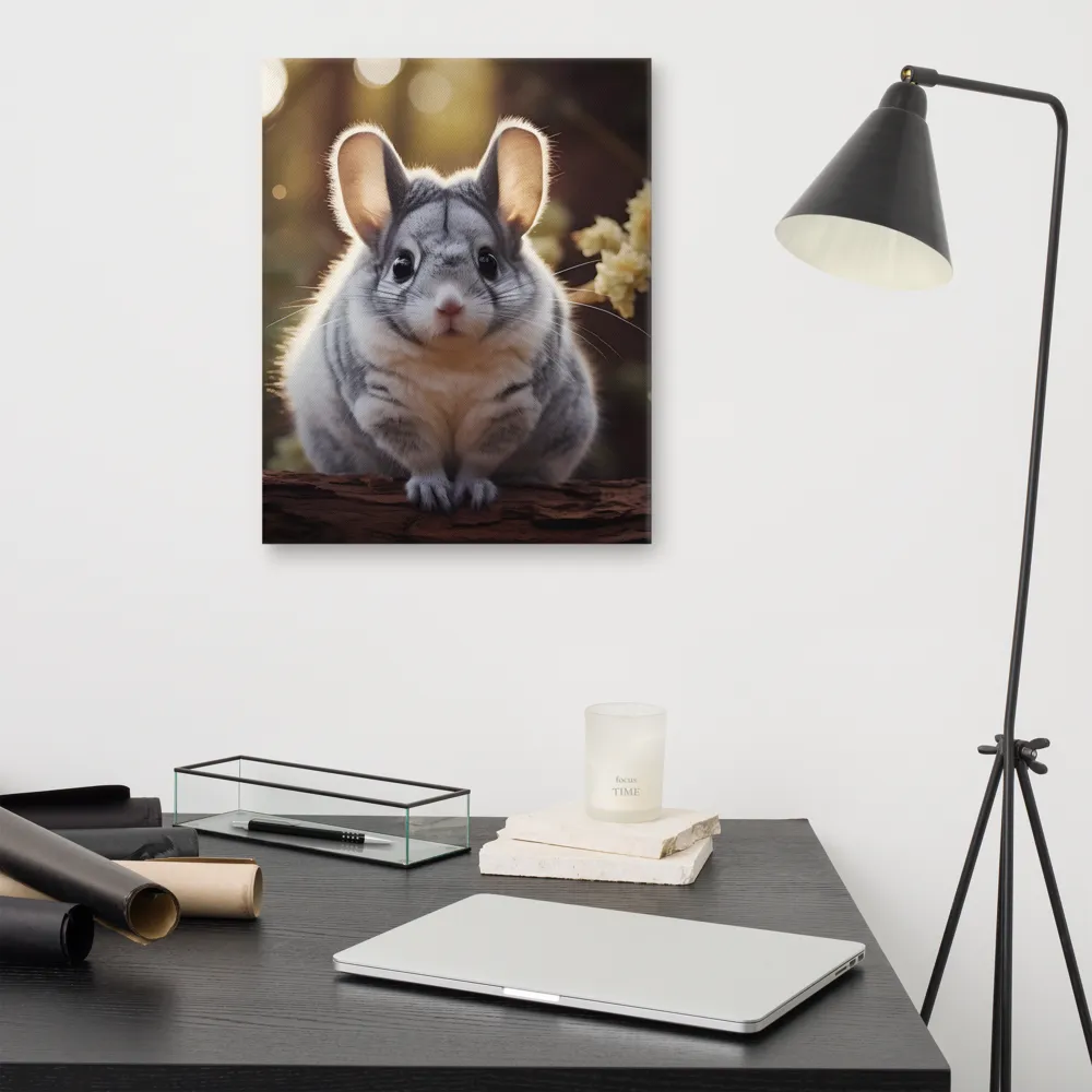 Curious Chinchilla in the Forest