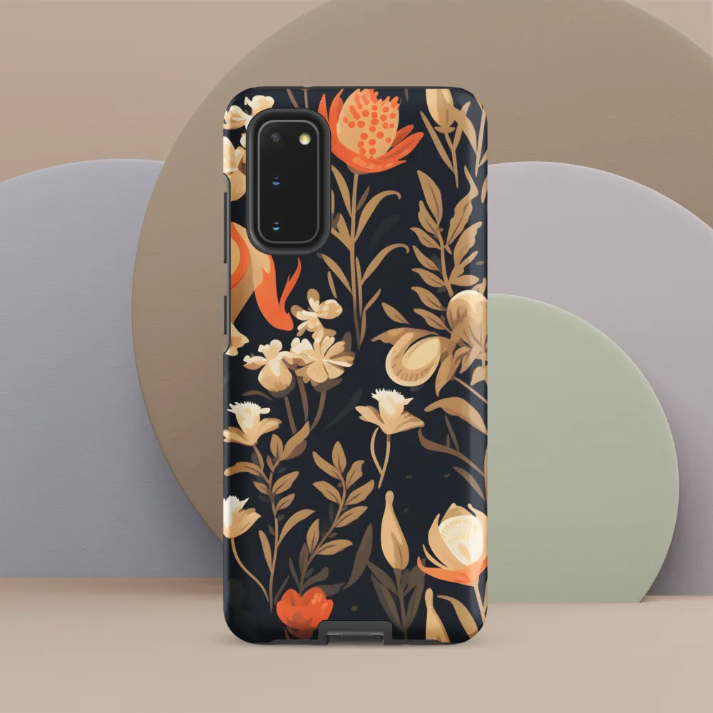 Floral Harmony: A Dance in the Dark