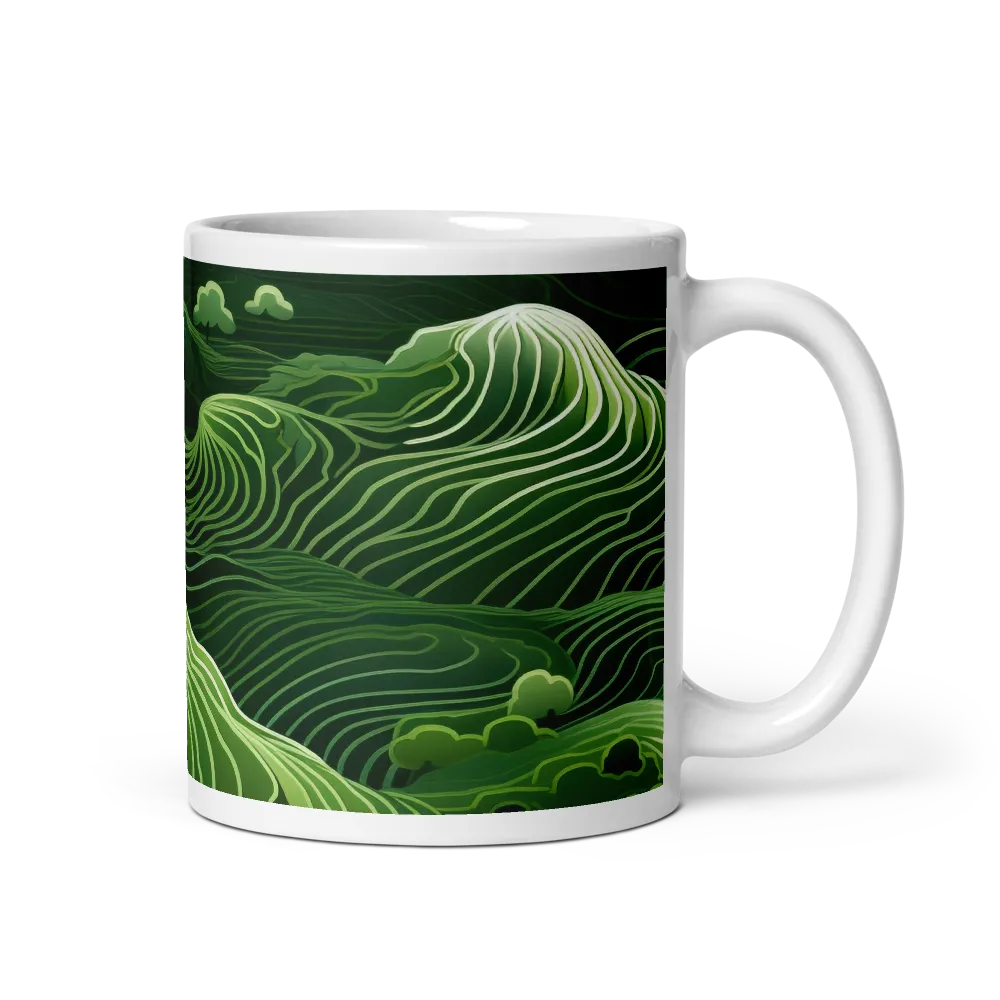 Whispers of Green Hills | Mug with White inside | 11 oz