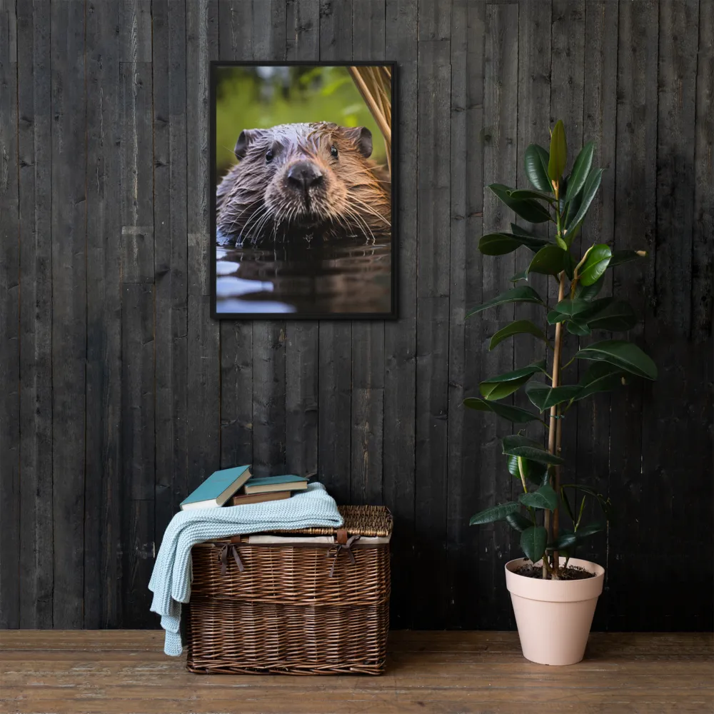 Emergence of the Beaver | Canvas with Black Frame | 20″×28″