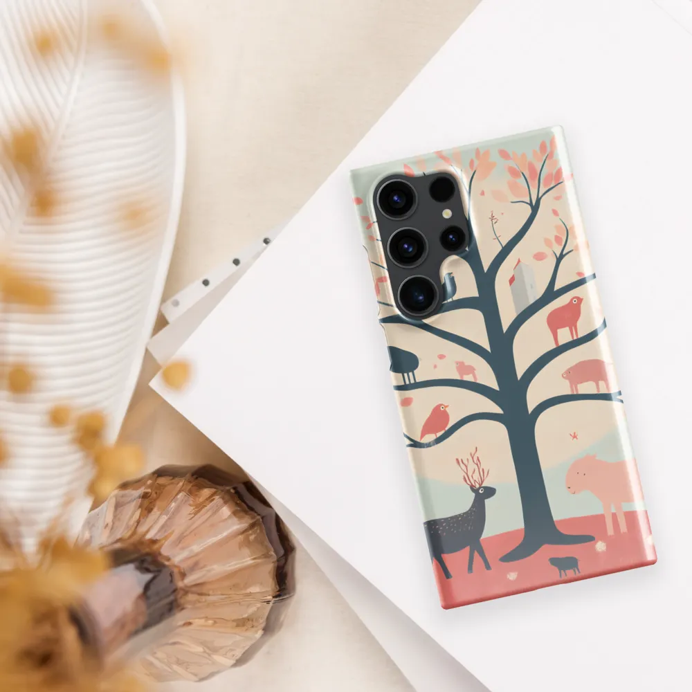 Whimsical Tree with Playful Creatures