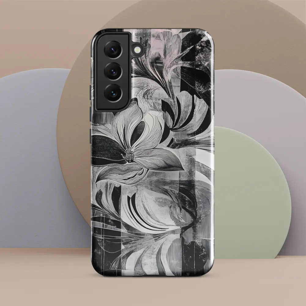 Floral Fusion in Monochrome