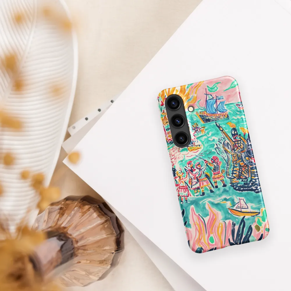 Battle on the Fiery Sea | Phone Case |  S24 | Snap Case | Matte