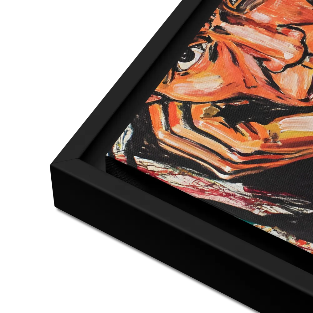 Contemplative Intensity: An Expressionist Portrait