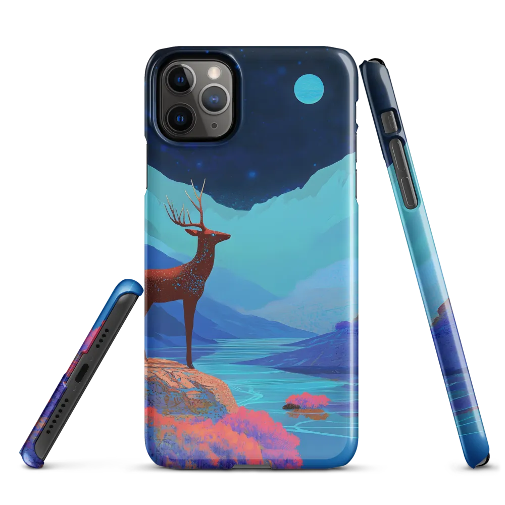 Cosmic Serenity: The Starlit Stag | Phone Case |  11 Pro Max | Snap Case | Glossy