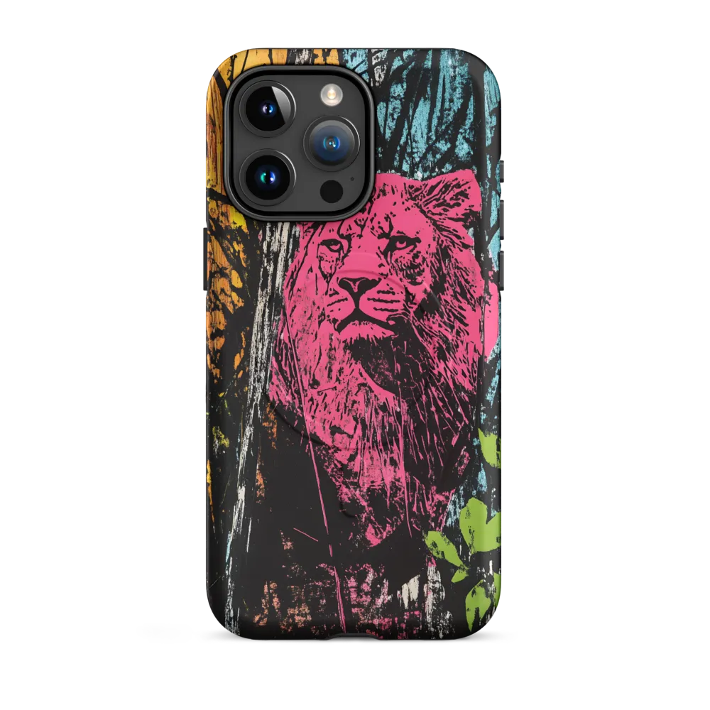 Fierce Vibrance: The Pink Lion