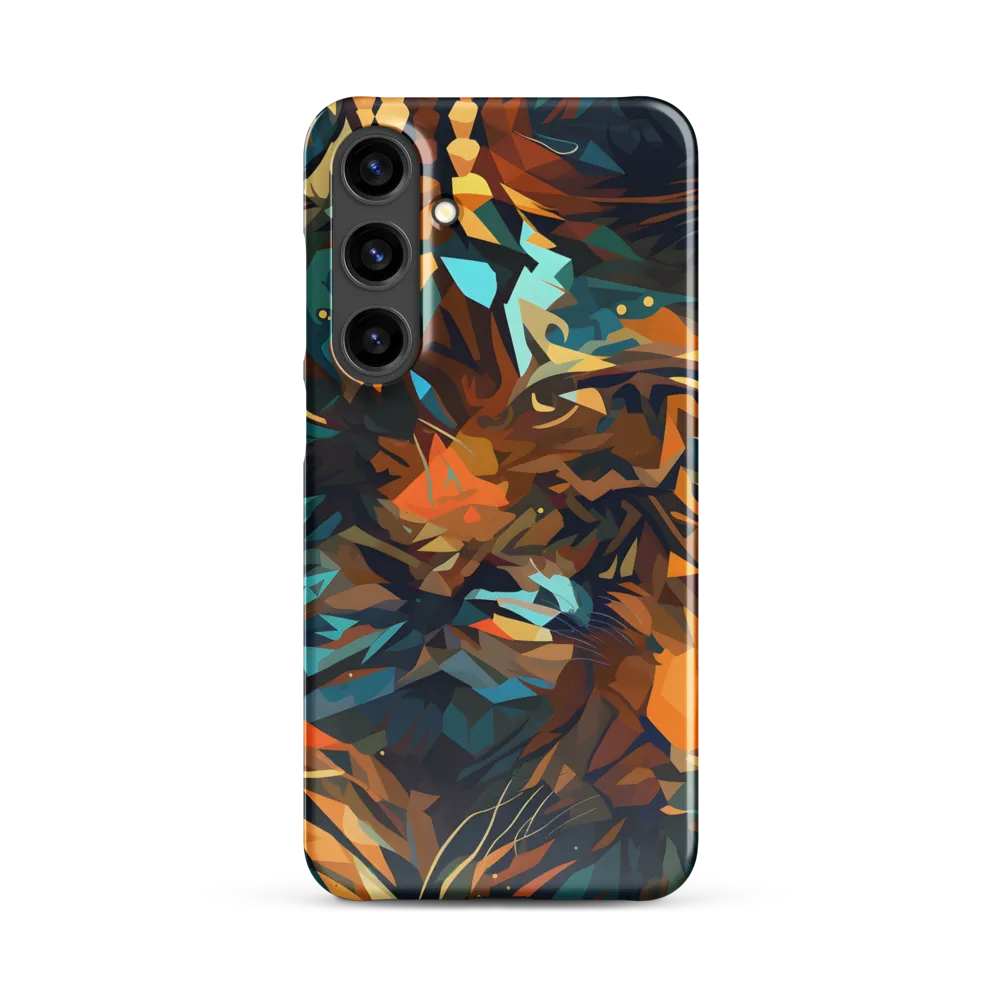 Wild Symphony: Abstract Tigers | Phone Case |  S24 Plus | Snap Case | Glossy