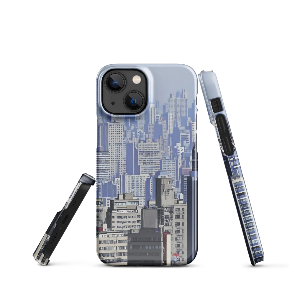 Urban Symphony: A Cityscape in Blues and Grays