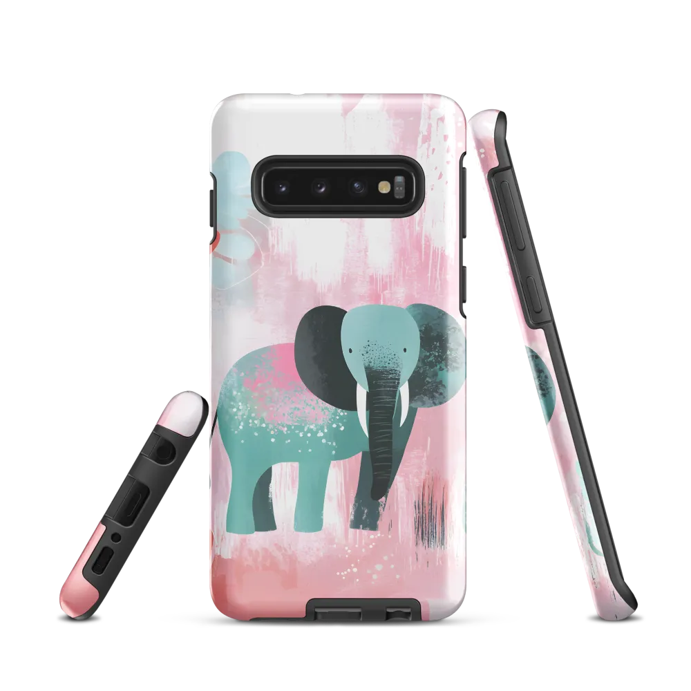 Whimsical Elegance: An Elephant's Serenade | Phone Case |  S10 | Tough Case | Glossy