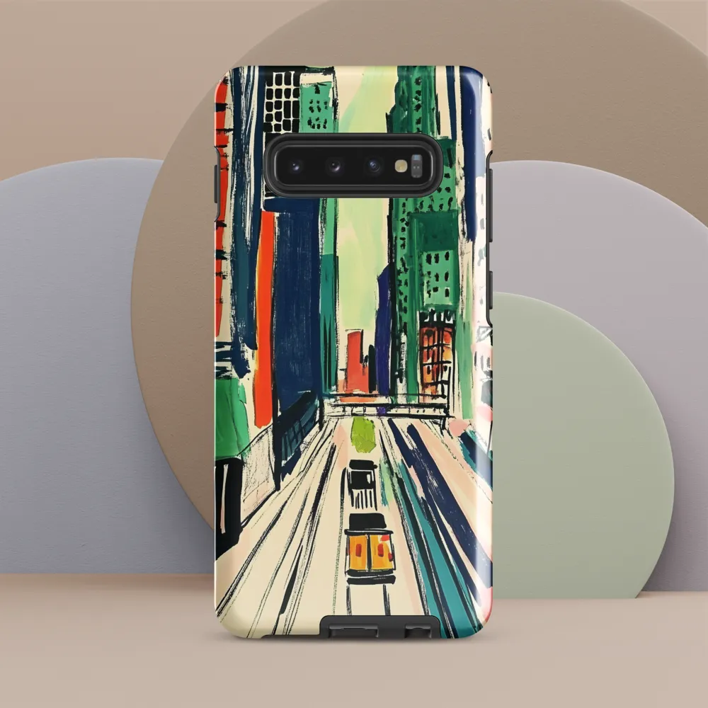 Urban Vibrance: A City in Motion | Phone Case |  S10 Plus | Tough Case | Glossy