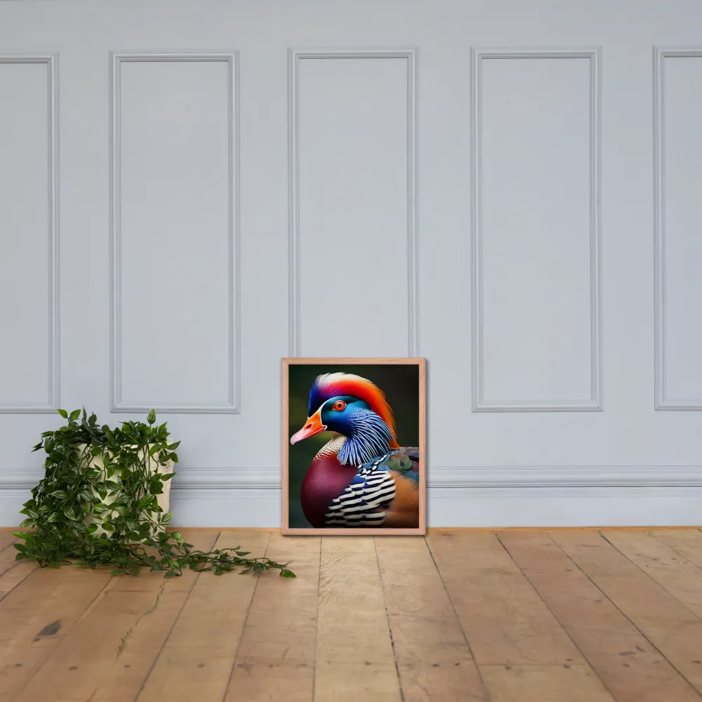 The Majestic Mandarin | Poster with Red oak Frame | 16″×20″