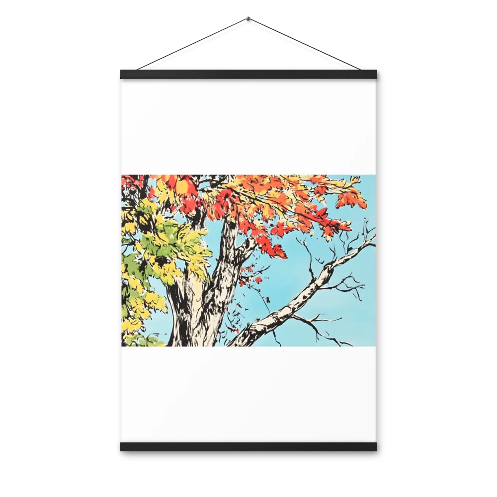 Autumn's Embrace | Poster With Black Wood Hanger | 24″×36″