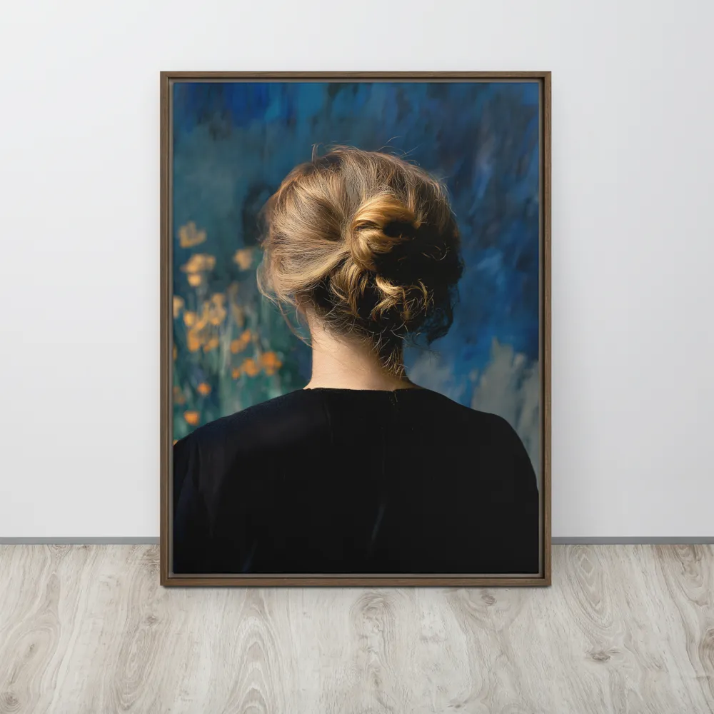 Whispers of Tranquility | Canvas with Brown Frame | 24″×32″