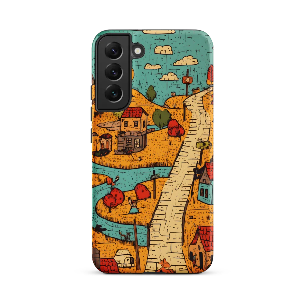 Whimsical Village Landscape