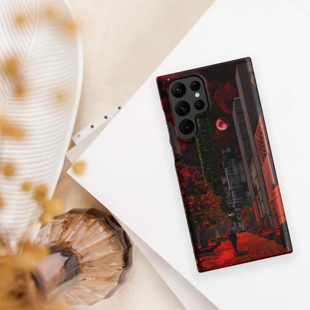 Cosmic Streets of a Dystopian Future | Phone Case |  S22 Ultra | Snap Case | Matte