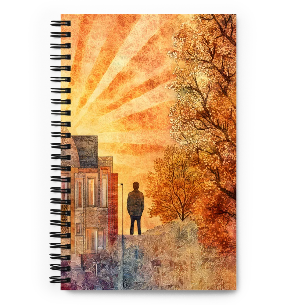 Golden Moments of Reflection | Spiral Notebook