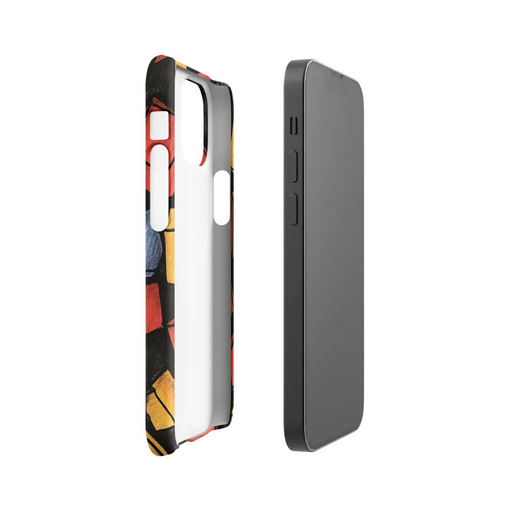 Vibrant Geometry in Motion | Phone Case |  13 Mini | Snap Case | Matte