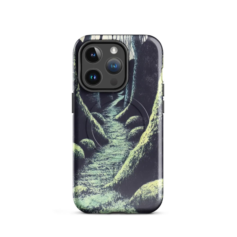 Whispers of the Tranquil Pathway | Phone Case |  14 Pro | MagSafe® Tough Case | Glossy