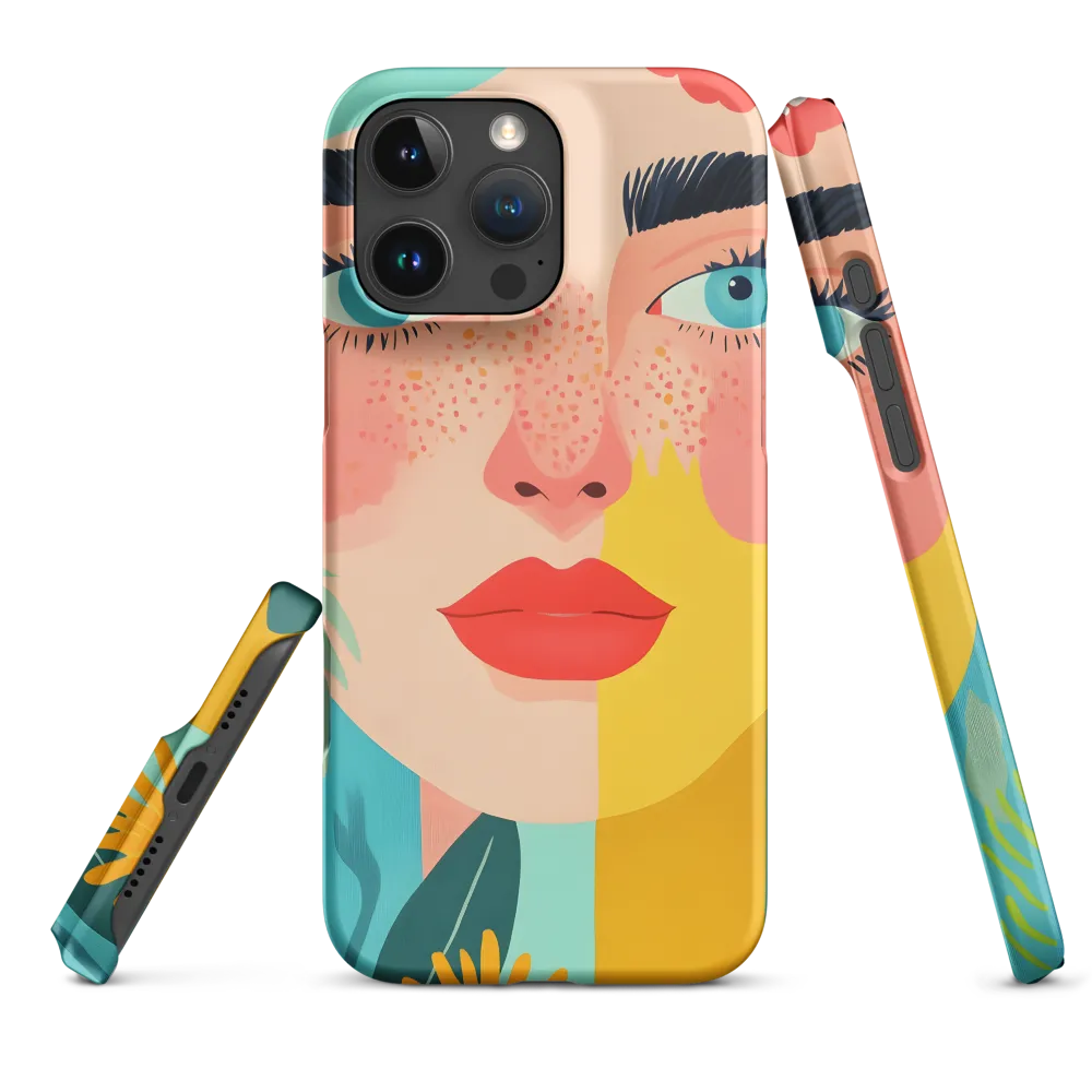 Floral Serenity: A Modern Portrait