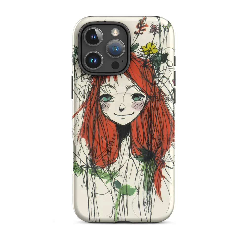 Whimsical Floral Portrait
