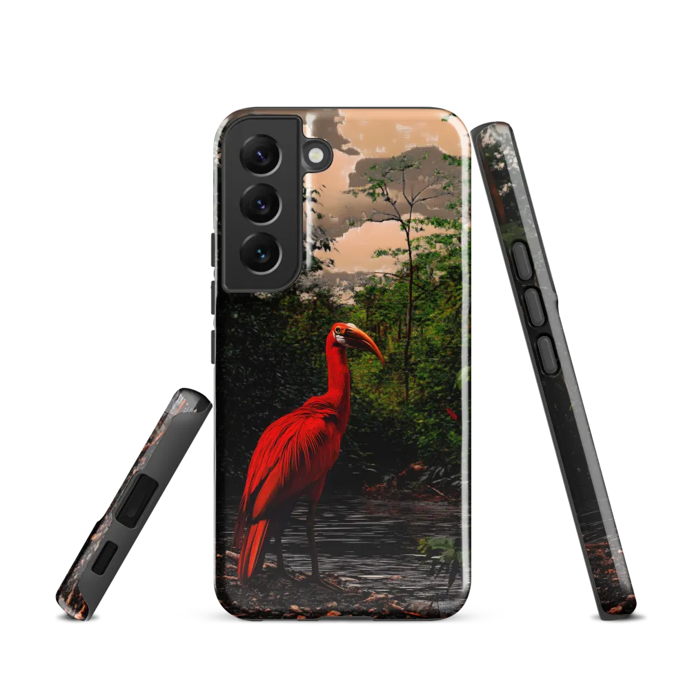 Enigmatic Elegance: The Scarlet Observer