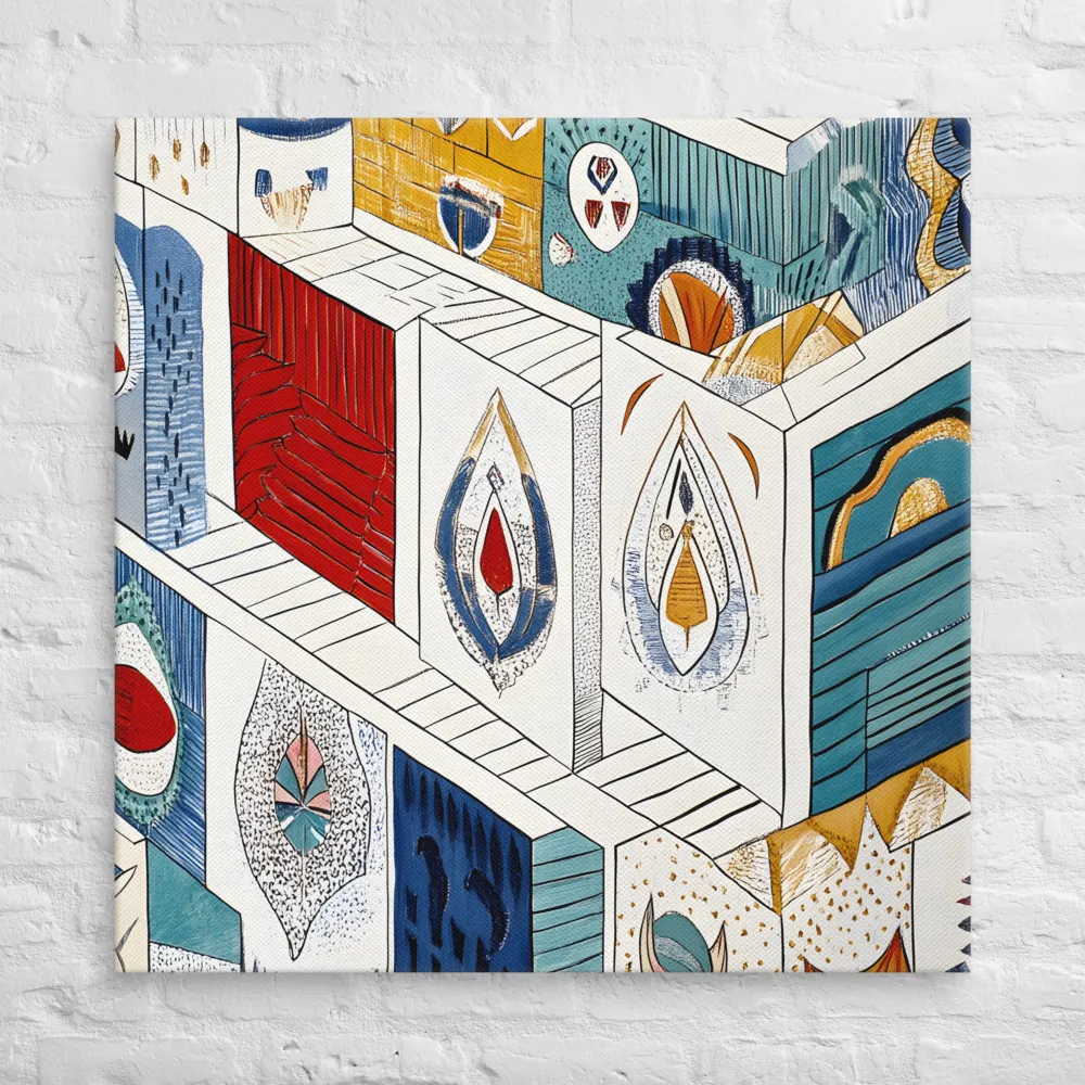 Symphony of Geometric Harmony | Canvas | 37″×37″