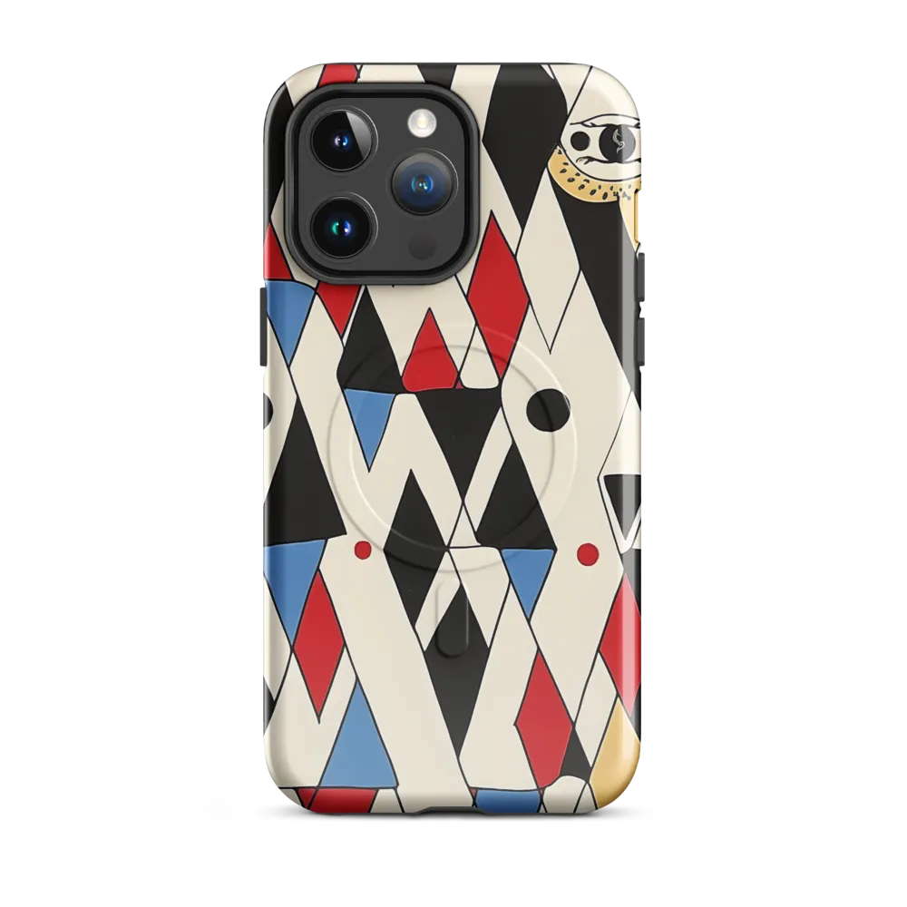 Dynamic Geometric Symphony | Phone Case |  14 Pro Max | MagSafe® Tough Case | Glossy
