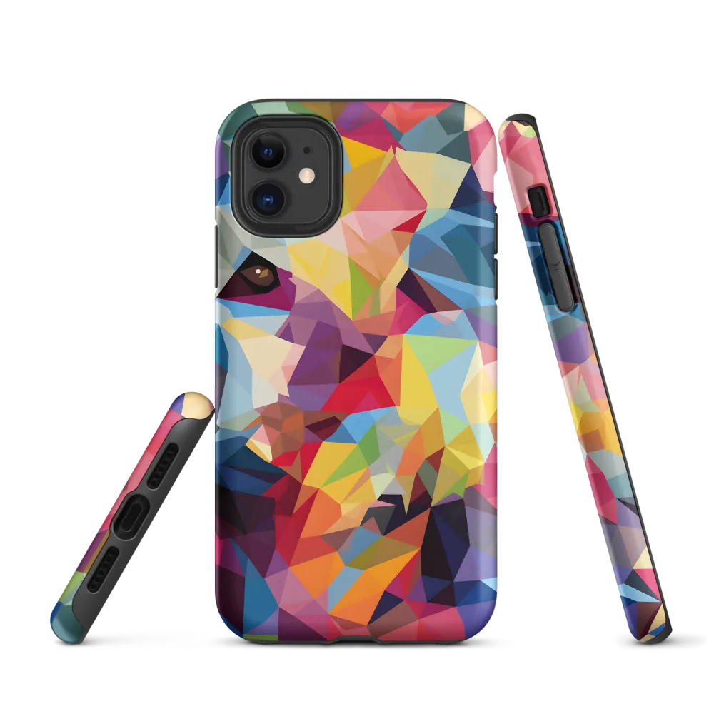 Playful Geometry: The Bear's Face | Phone Case |  11 | Tough Case | Matte