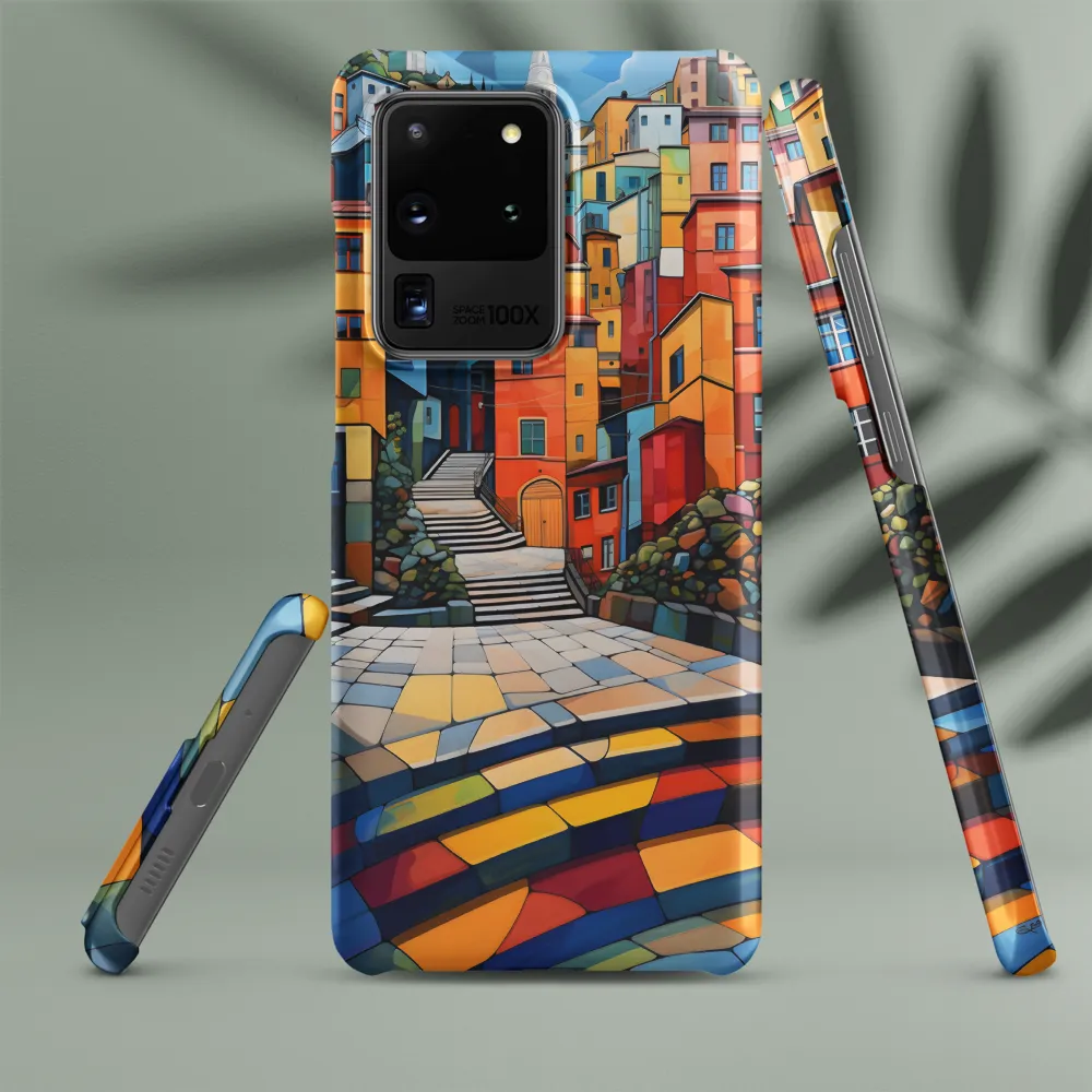 Vibrant Village: A Cubist Journey