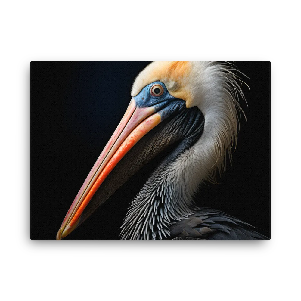 Majestic Portrait of a Pelican | Thin Canvas | 18″×24″