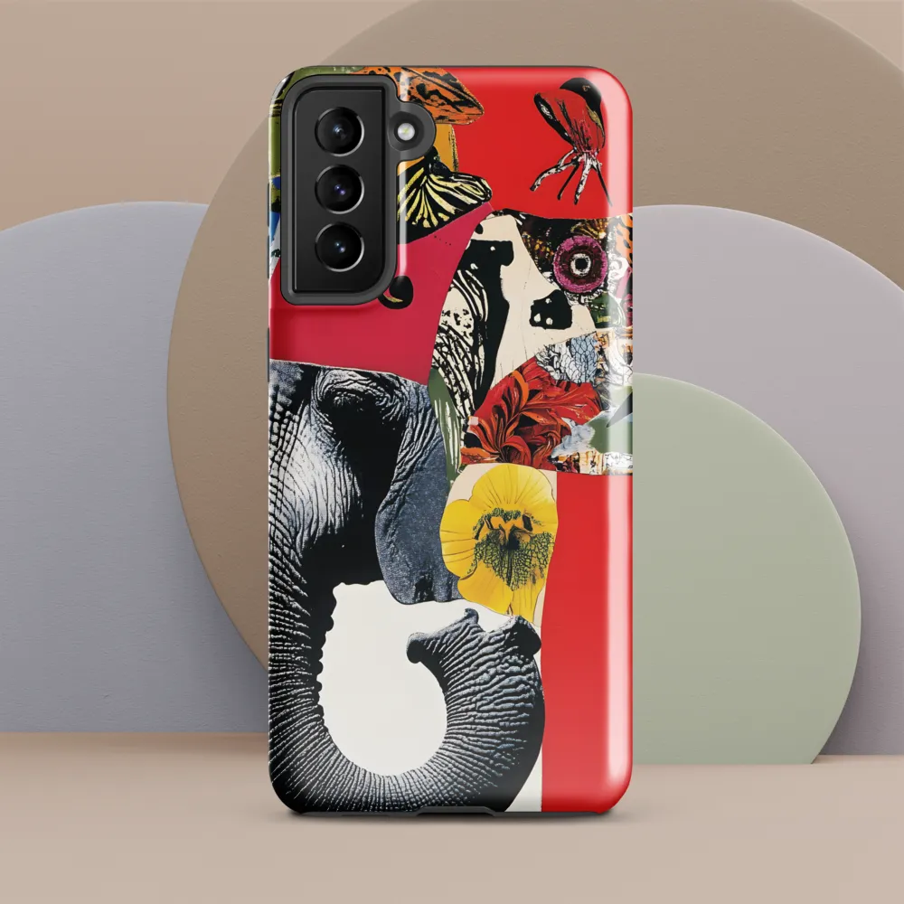 Whimsical Elephant: A Vibrant Collage of Life