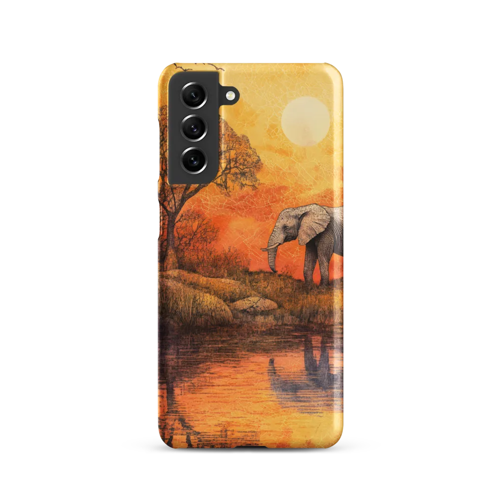 Elephant's Serenity at Dusk
