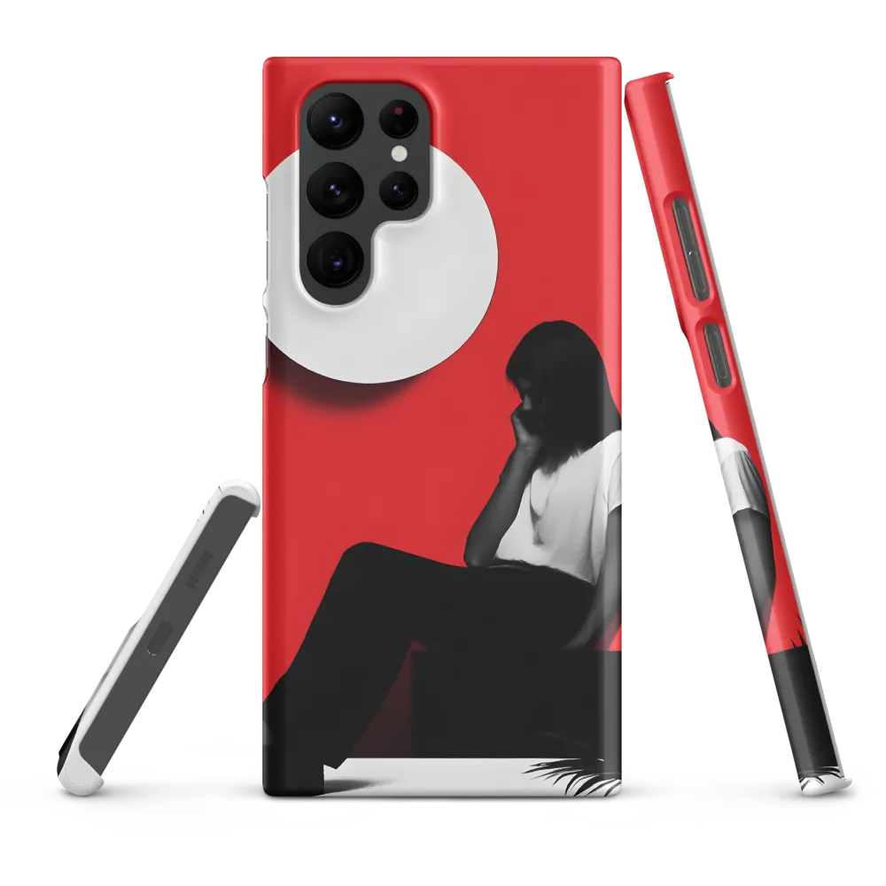 Contemplation in Red | Phone Case |  S22 Ultra | Snap Case | Matte