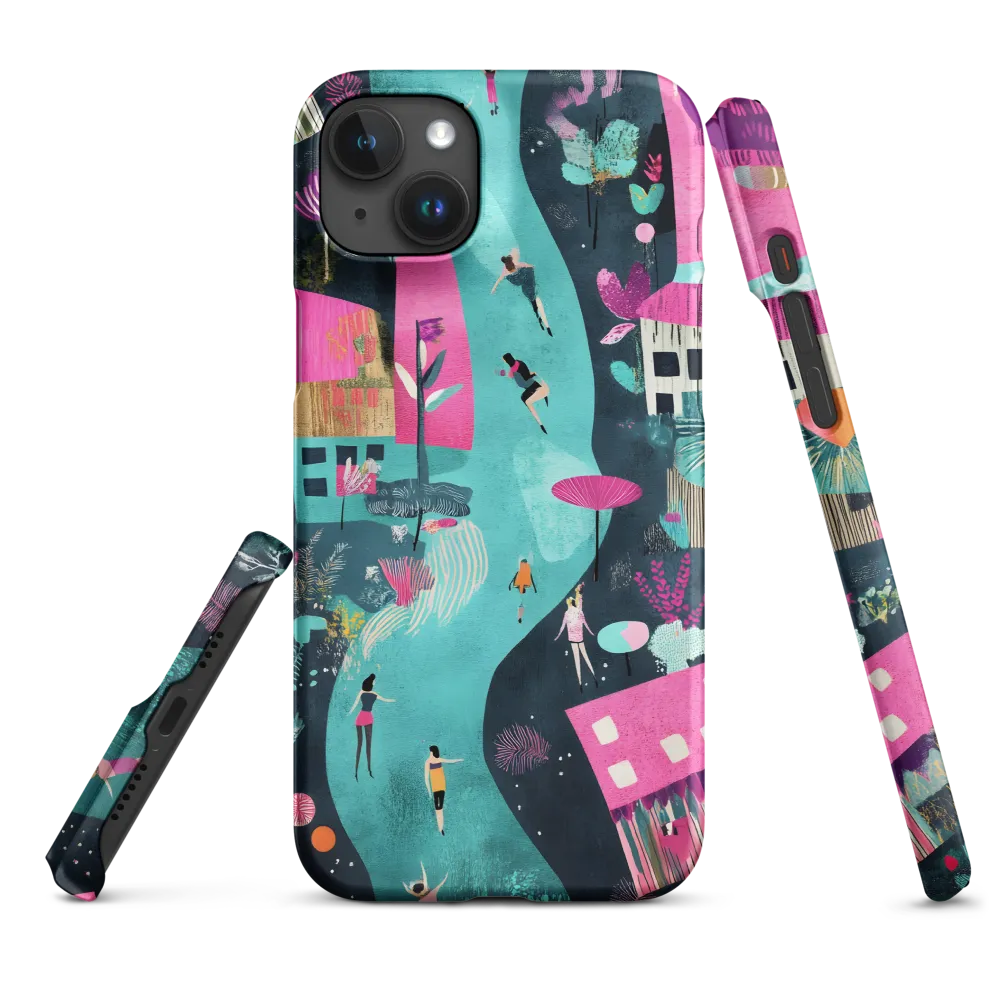 Whimsical Journey Through a Vibrant Landscape | Phone Case |  15 Plus | Snap Case | Matte