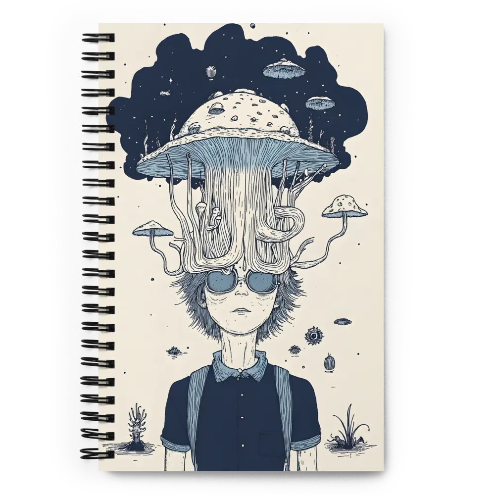 Dreamscape of Jellyfish Thoughts | Spiral Notebook