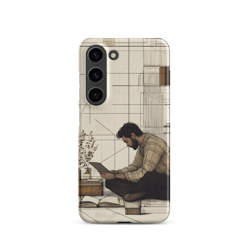 Quiet Reflections in Line | Phone Case |  S23 | Snap Case | Matte