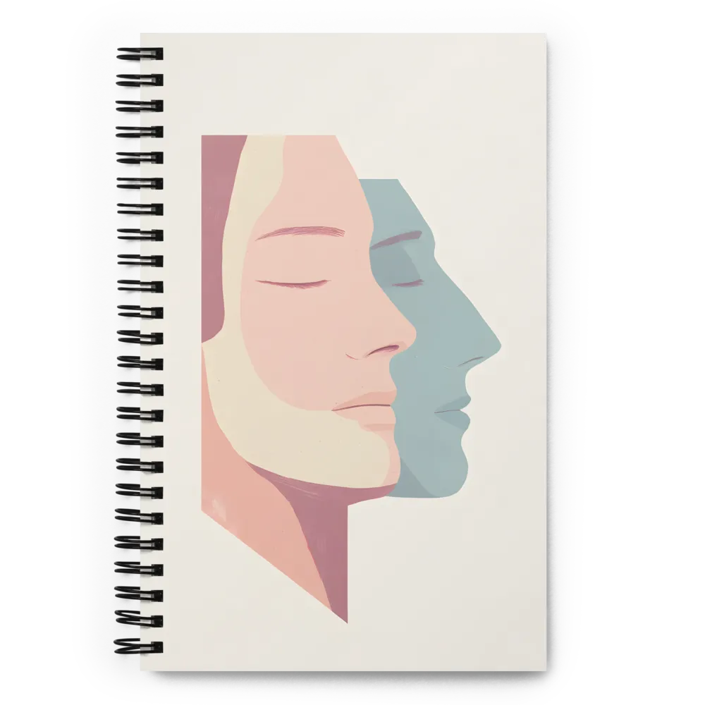 Dual Facets of Serenity | Spiral Notebook