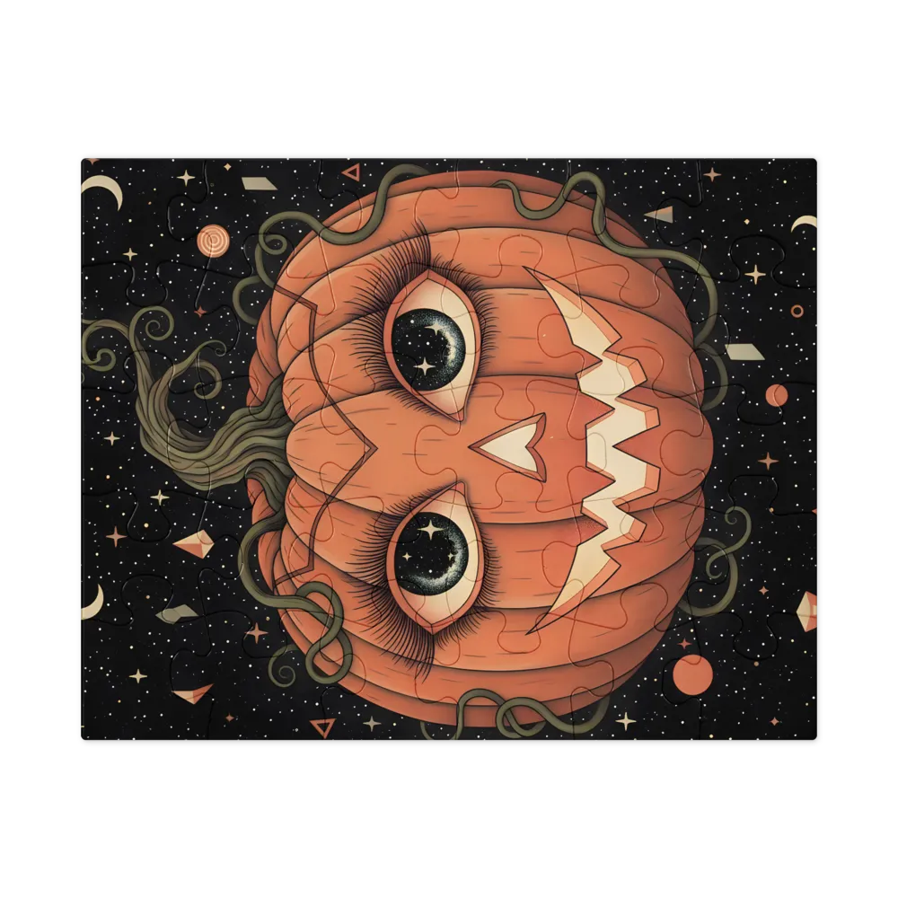 Celestial Jack-o'-Lantern 
 Jigsaw Puzzle in Tin Box
