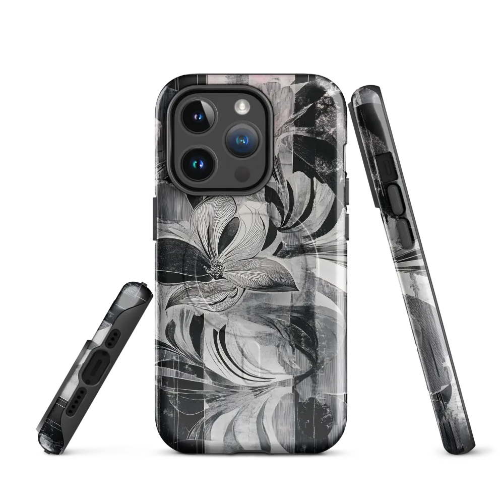 Floral Fusion in Monochrome