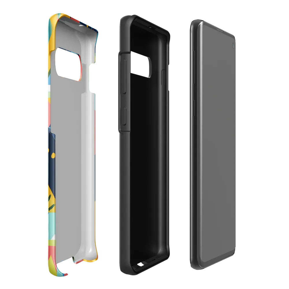 Vibrant Geometric Harmony | Phone Case |  S10 Plus | Tough Case | Glossy