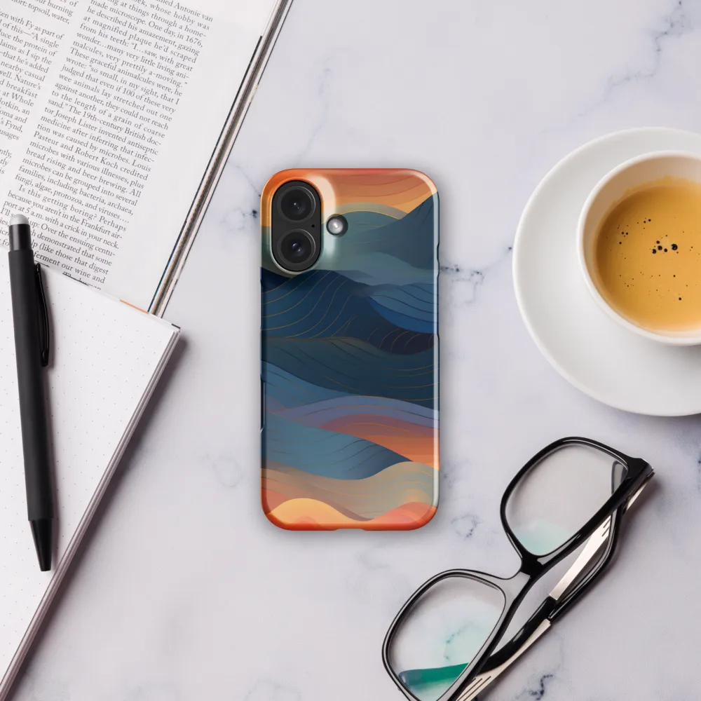 Harmonious Waves at Dusk | Phone Case |  16 | Snap Case | Glossy