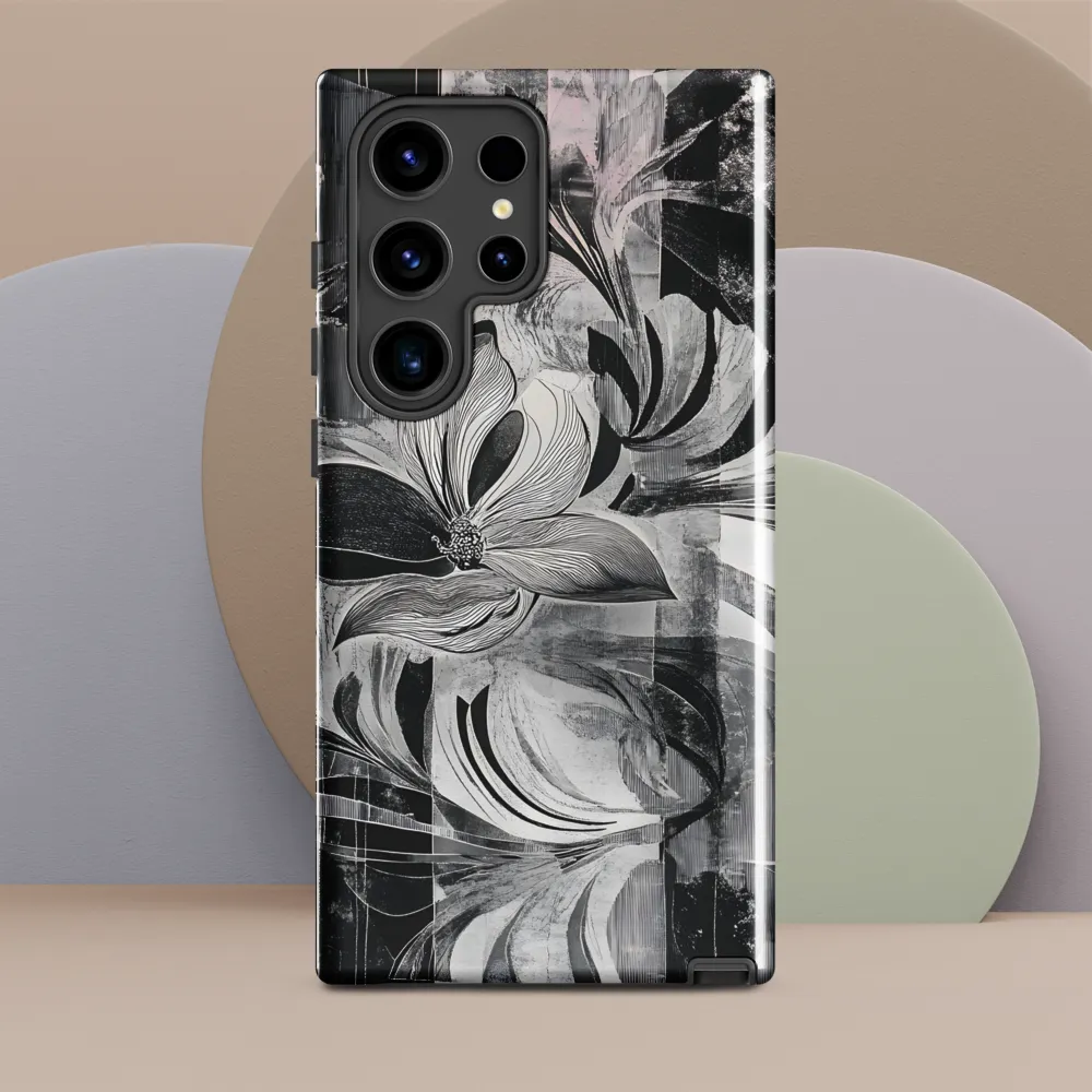 Floral Fusion in Monochrome