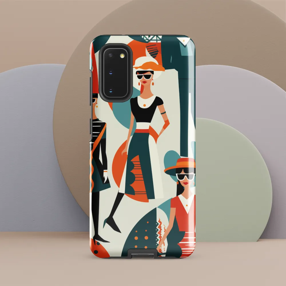 Chic Figures in Pop Art | Phone Case |  S20 | Tough Case | Glossy