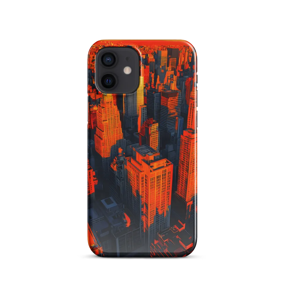 Urban Dawn: A Digital Ode to Skyscrapers | Phone Case |  12 | Snap Case | Glossy
