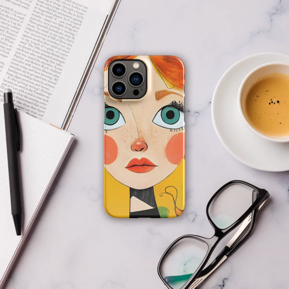 Whimsical Portrait of a Girl | Phone Case |  13 Pro Max | Snap Case | Glossy