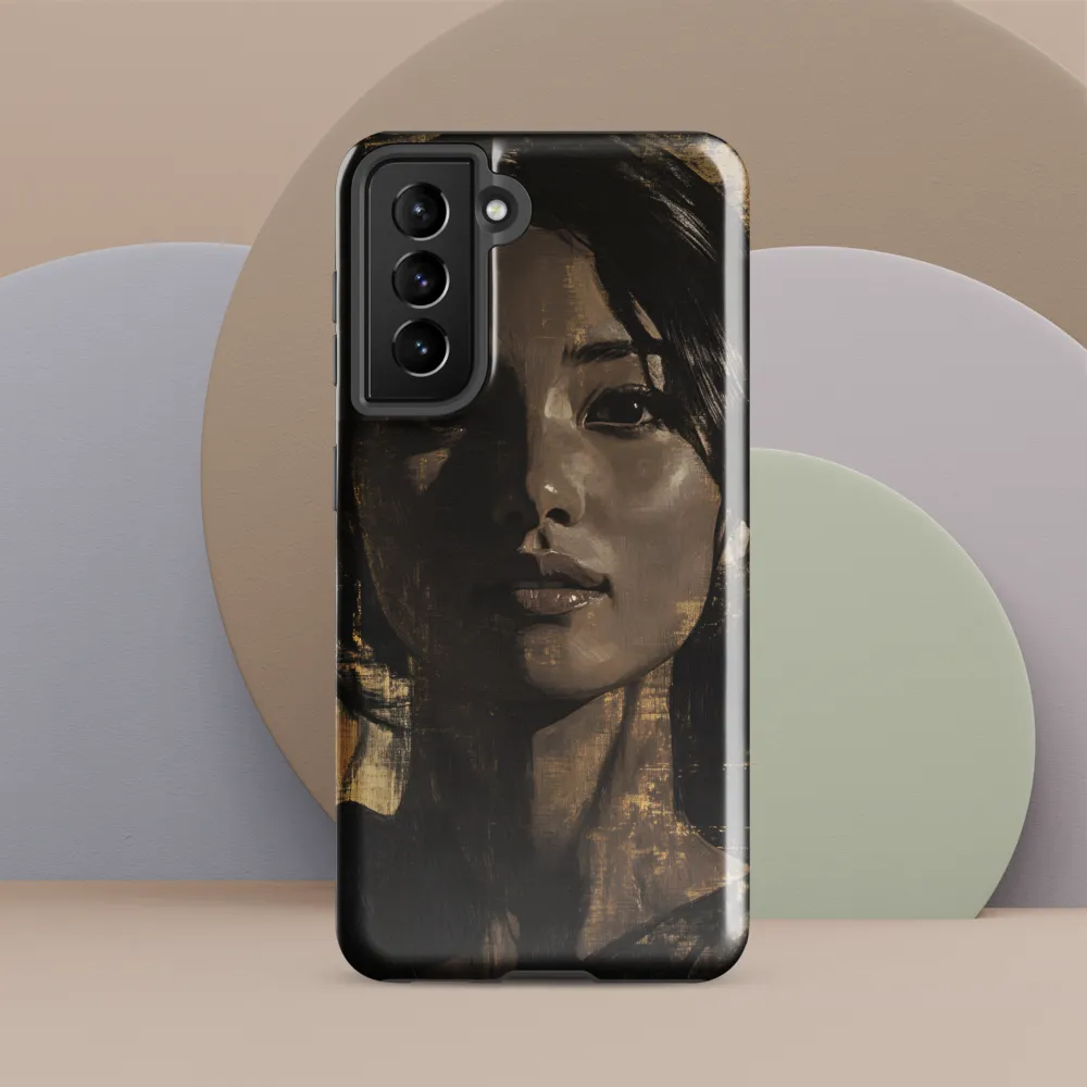 Golden Gaze: A Contemporary Portrait