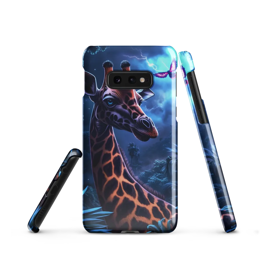 Mystical Giraffe in Twilight Jungle
